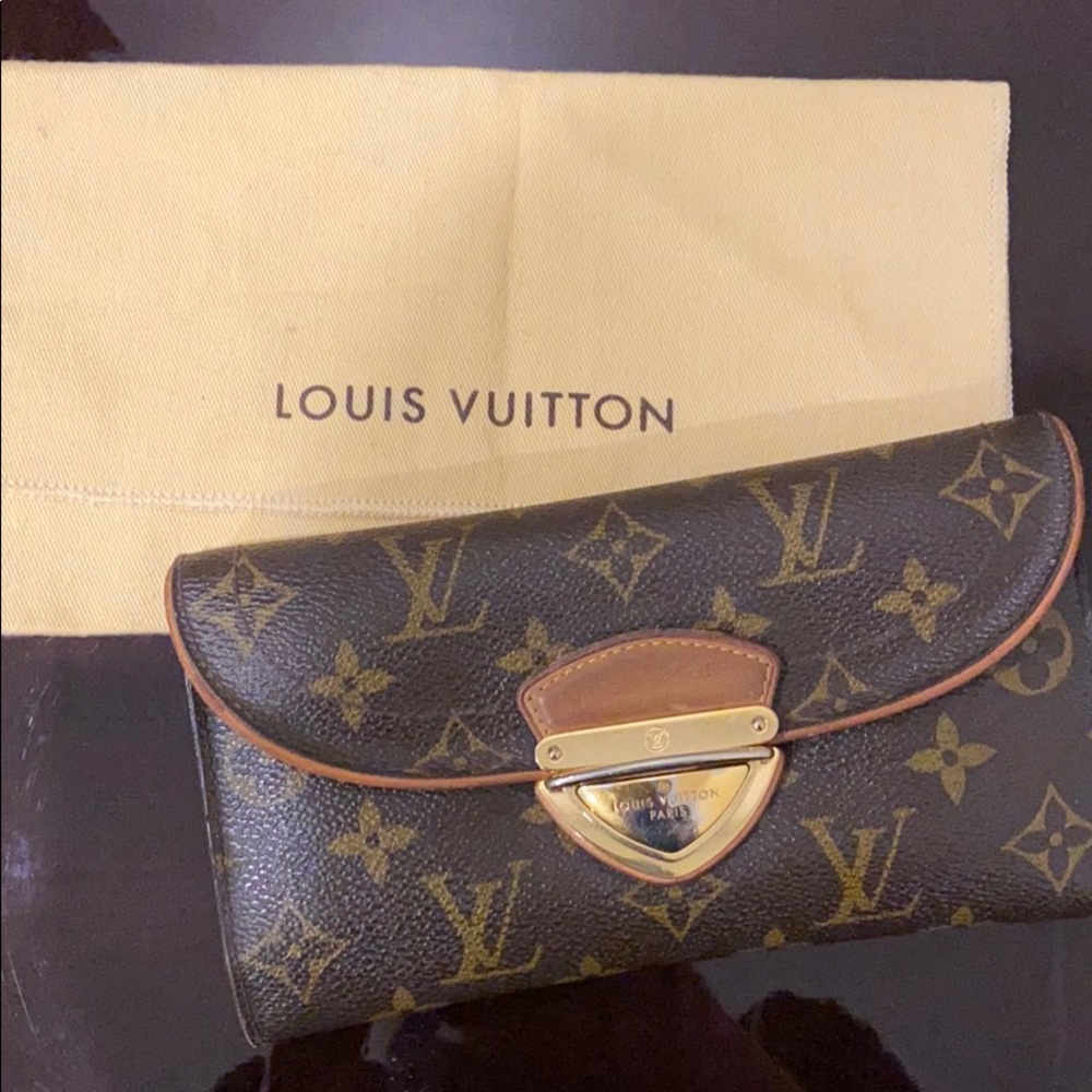 Authentic Monogram Louis Vuitton Leather Wallet
